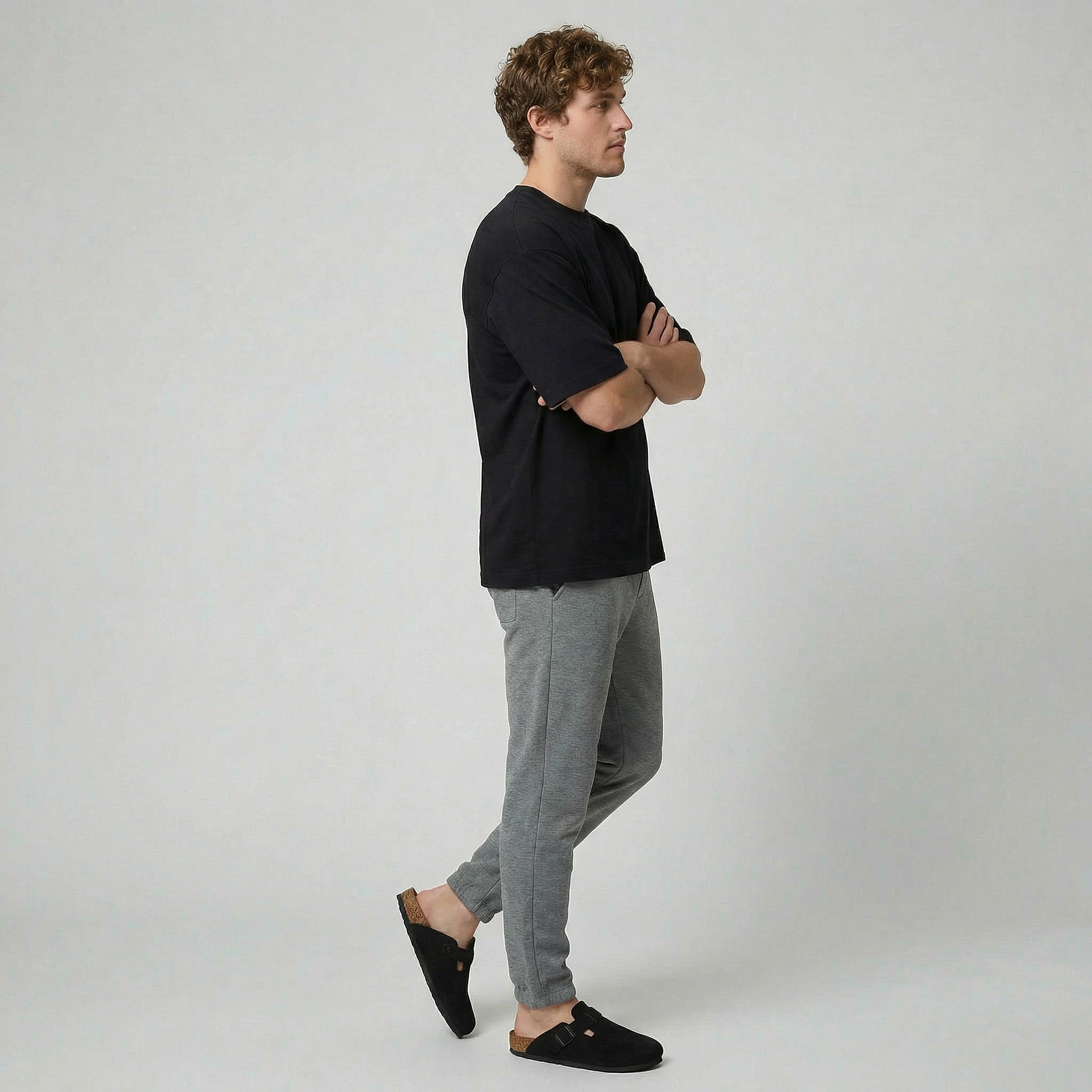 Oldford Atelier - Men’s Adjustable Strap Slip-On Mules