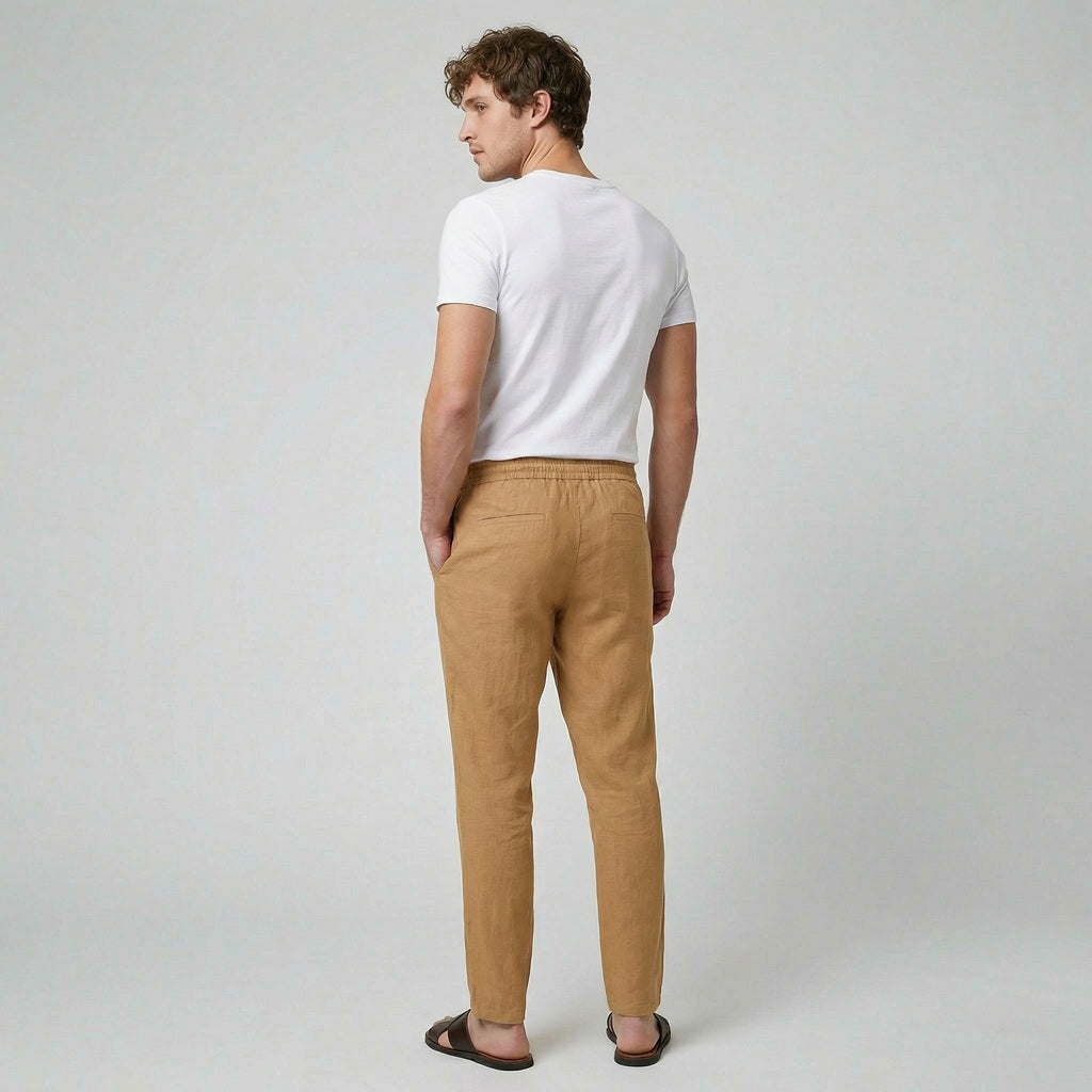 Oldford Atelier - Men’s Drawstring Waist Straight Leg Pants