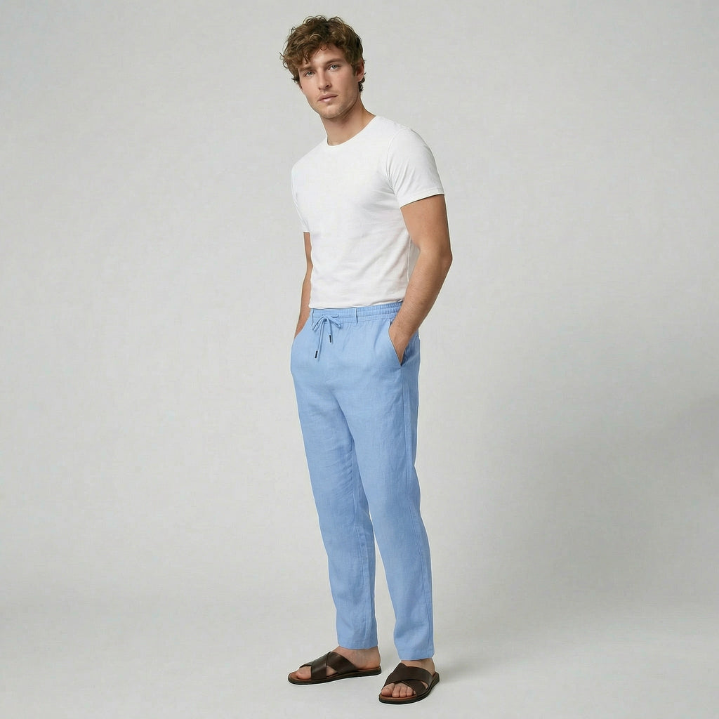 Oldford Atelier - Men’s Drawstring Waist Tapered Leg Pants