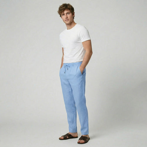 Oldford Atelier - Men’s Drawstring Waist Tapered Leg Pants