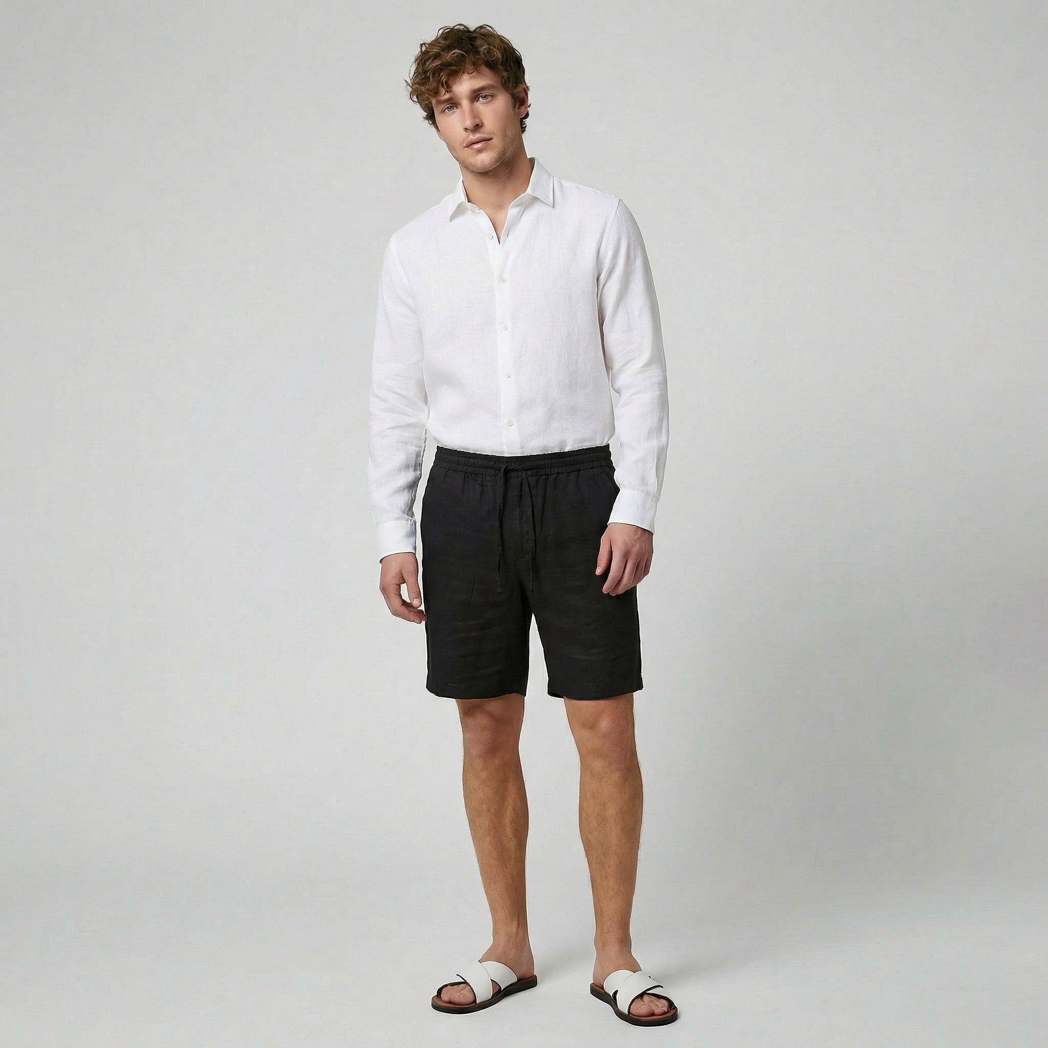 Oldford Atelier - Men’s Drawstring Waist Utility Shorts