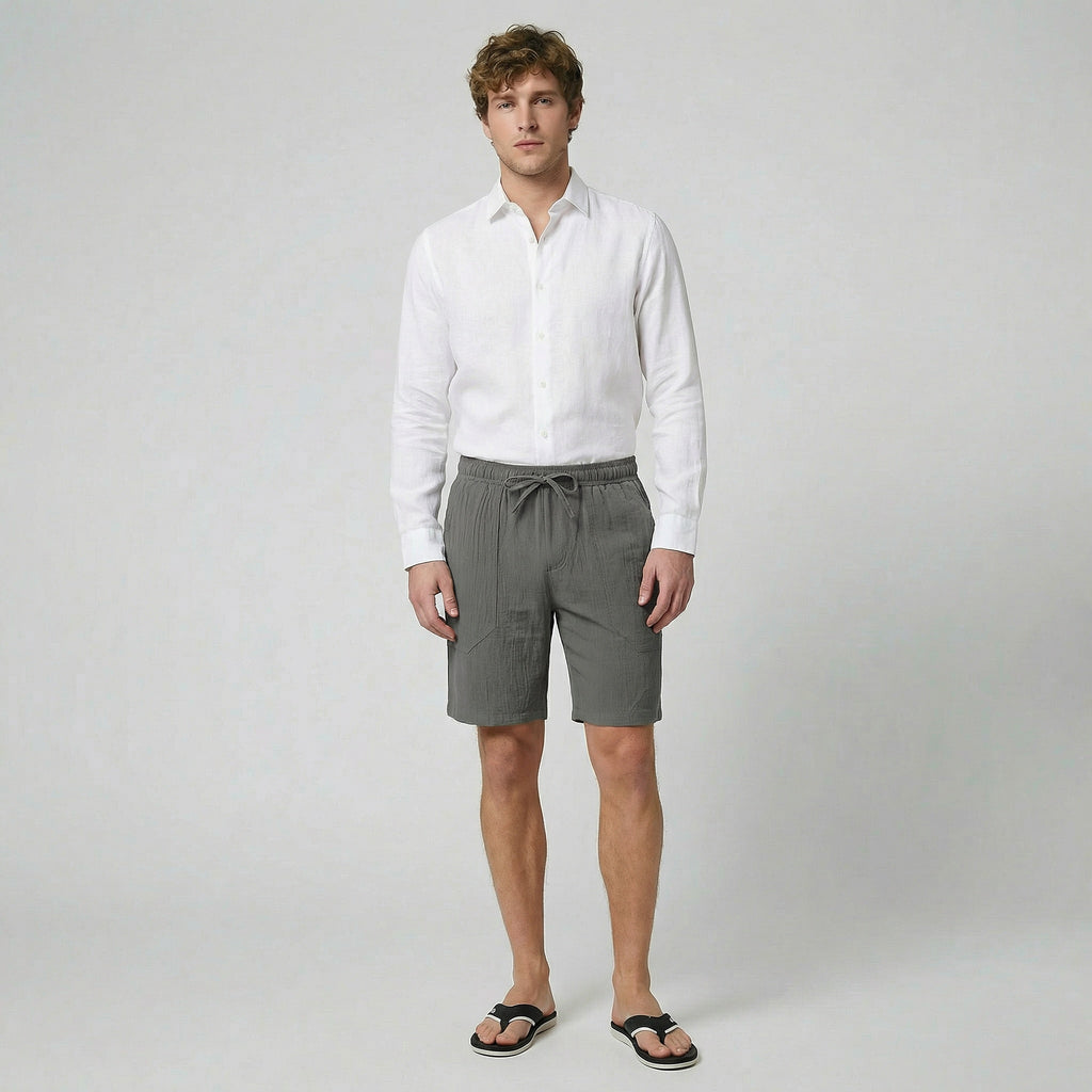 Oldford Atelier - Men’s Drawstring Waist Utility Shorts