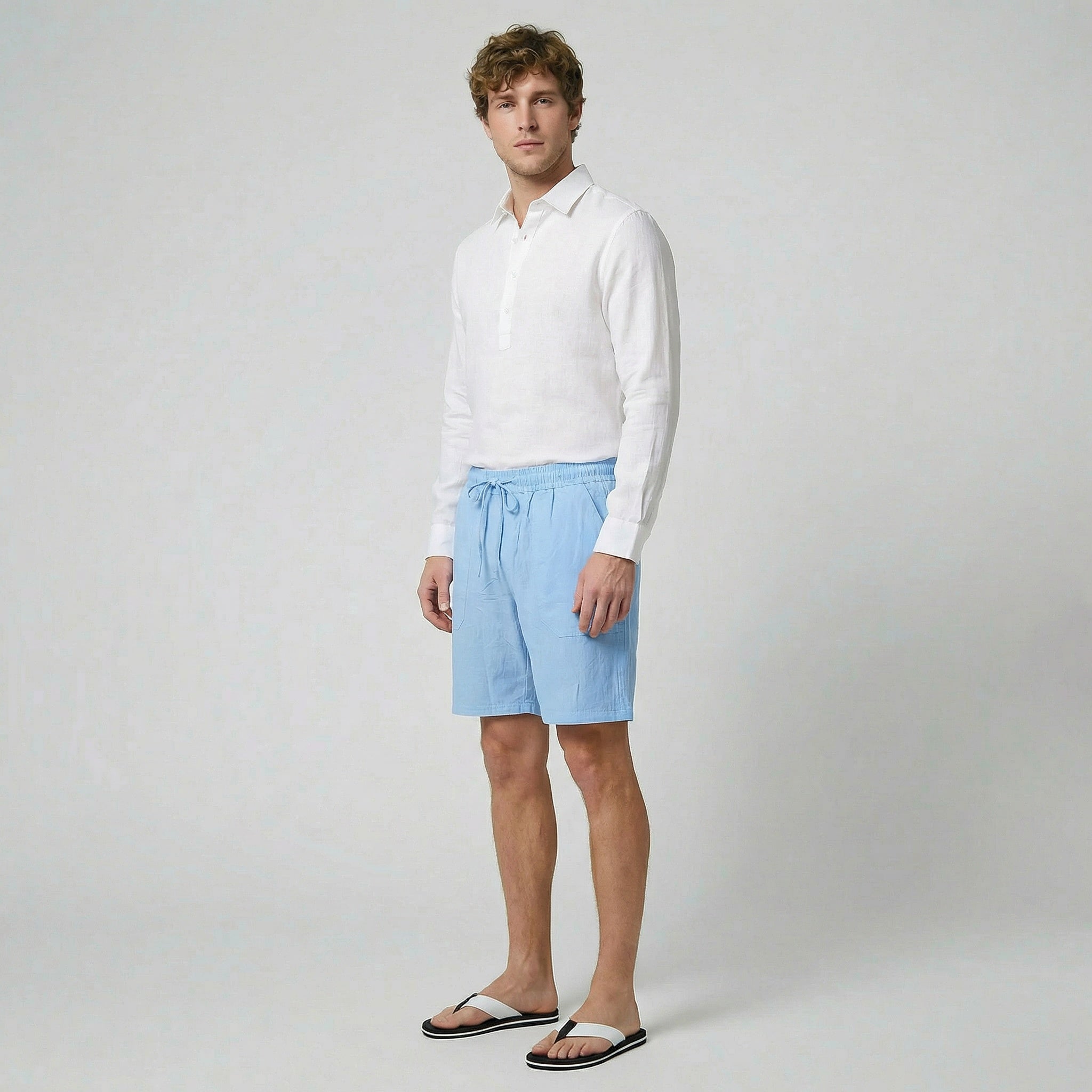 Oldford Atelier - Men’s Drawstring Waist Utility Shorts