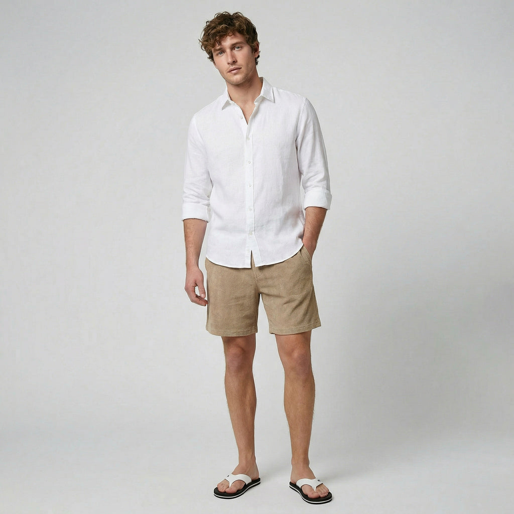 Oldford Atelier - Men’s Drawstring Waist Utility Shorts