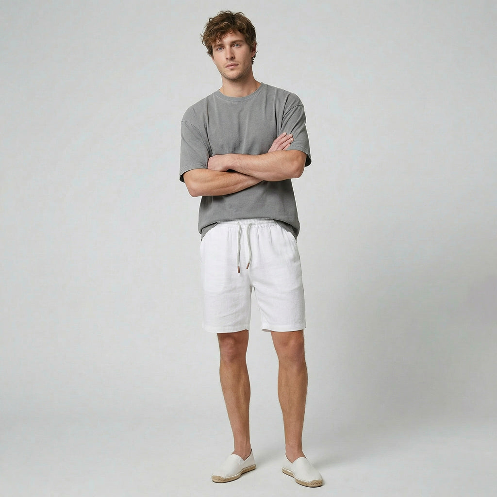 Oldford Atelier - Men’s Elastic Waist Pull-On Shorts