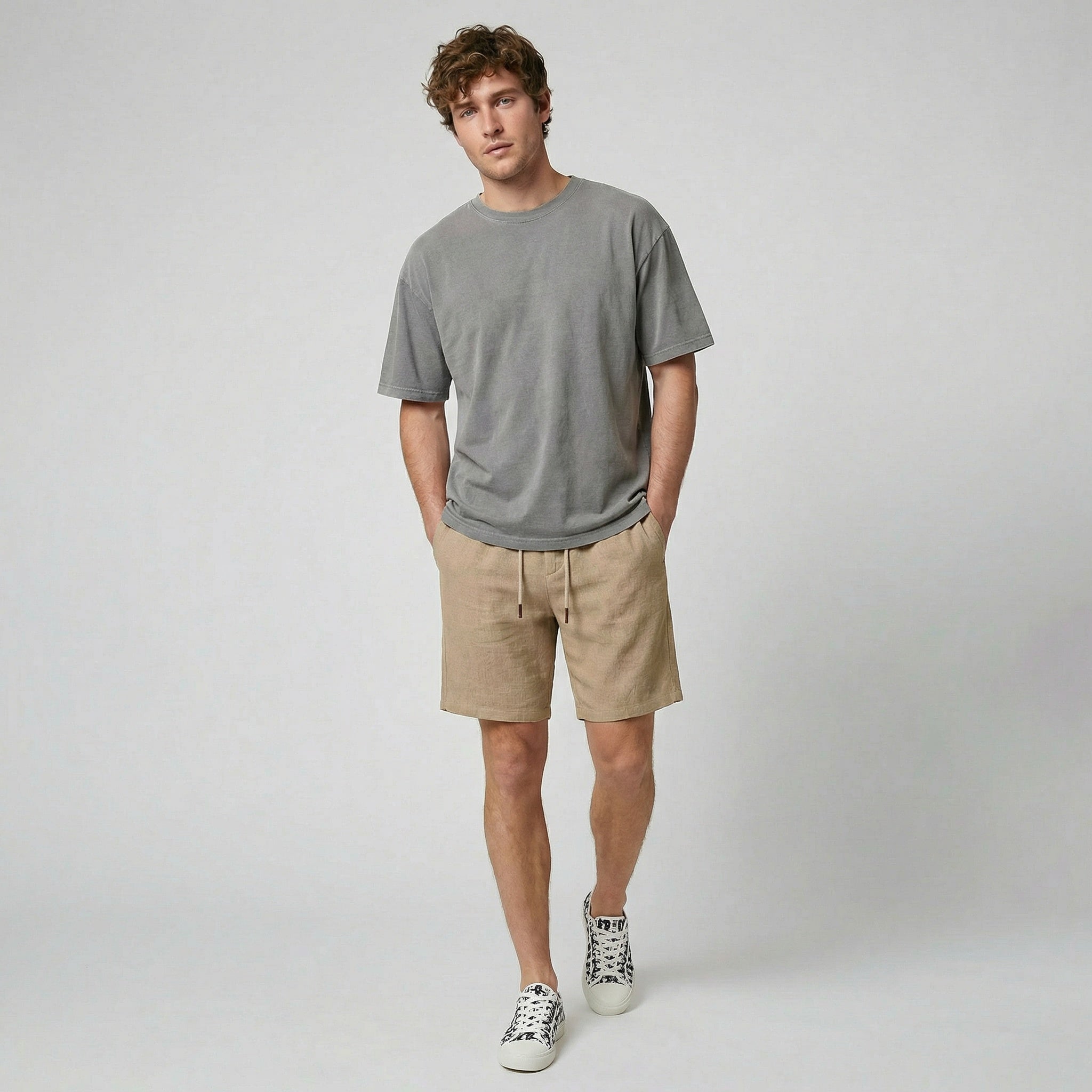 Oldford Atelier - Men’s Elastic Waist Pull-On Shorts
