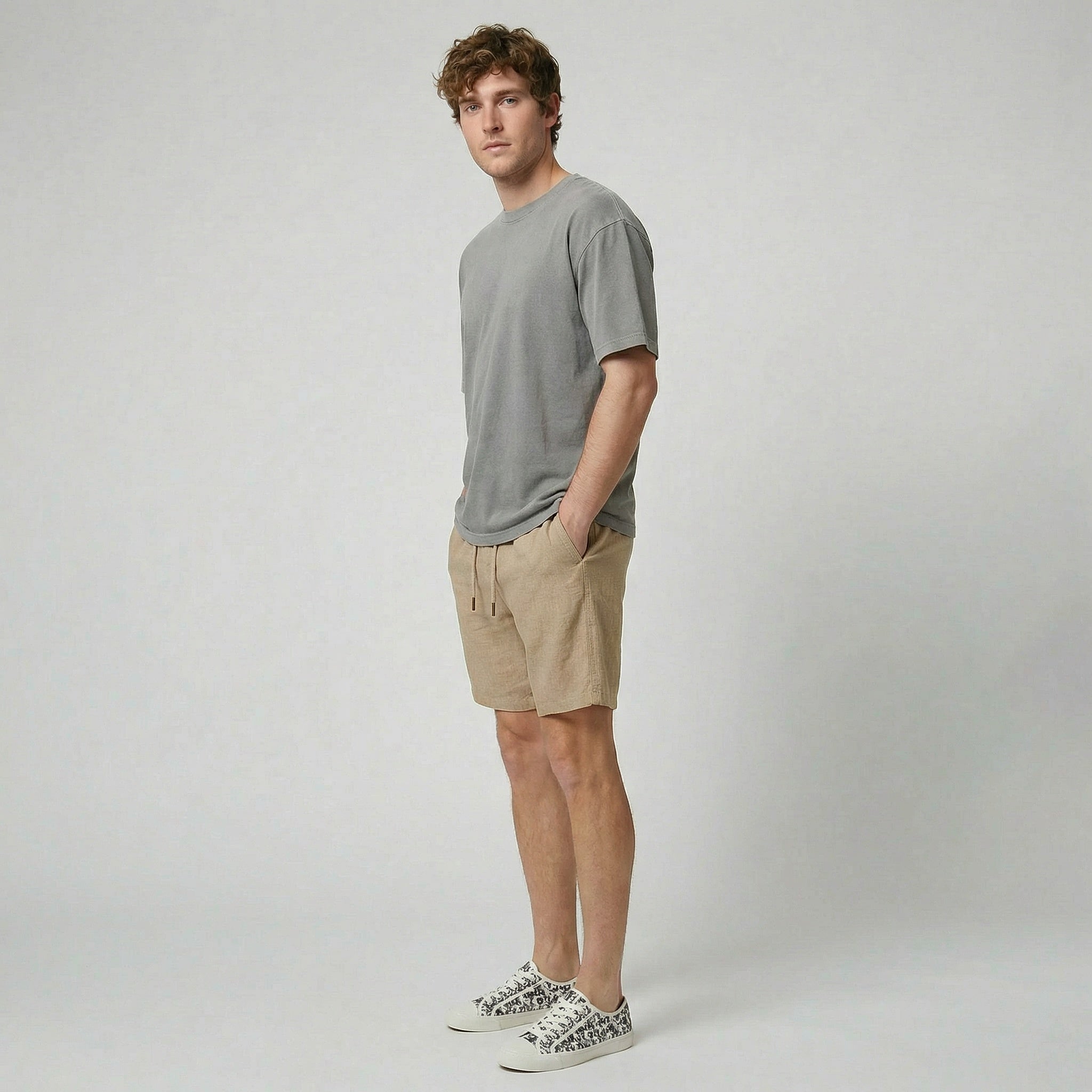 Oldford Atelier - Men’s Elastic Waist Pull-On Shorts