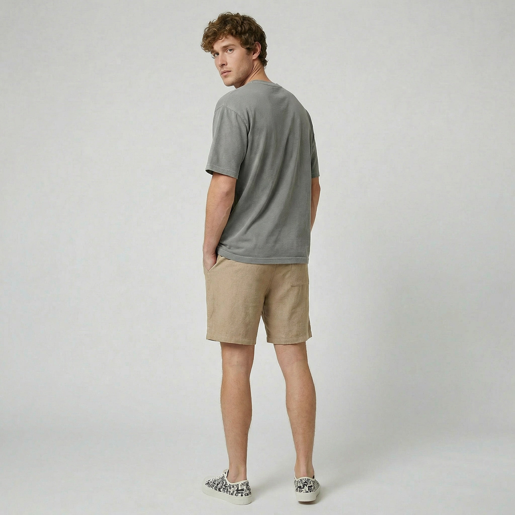 Oldford Atelier - Men’s Elastic Waist Pull-On Shorts