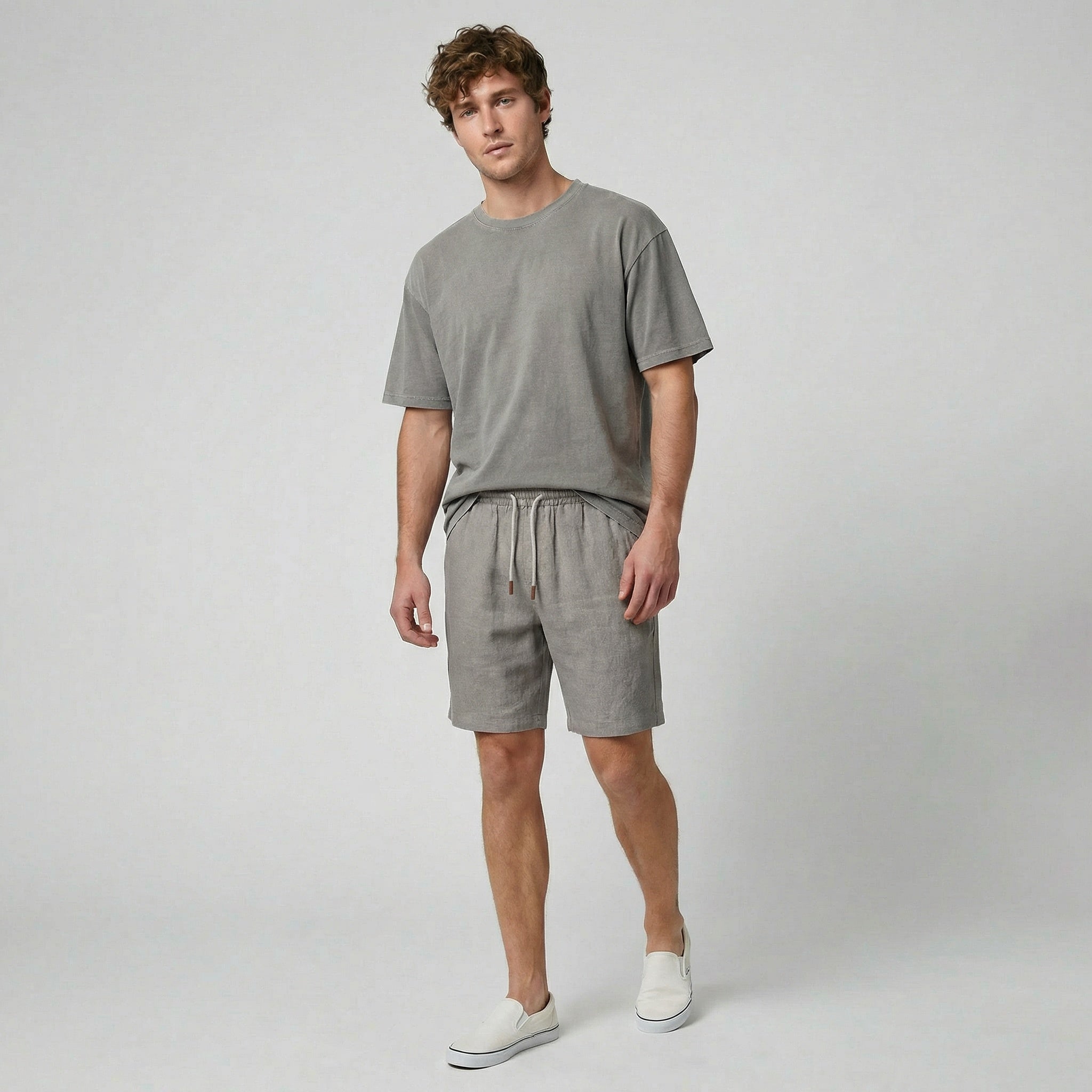 Oldford Atelier - Men’s Elastic Waist Pull-On Shorts