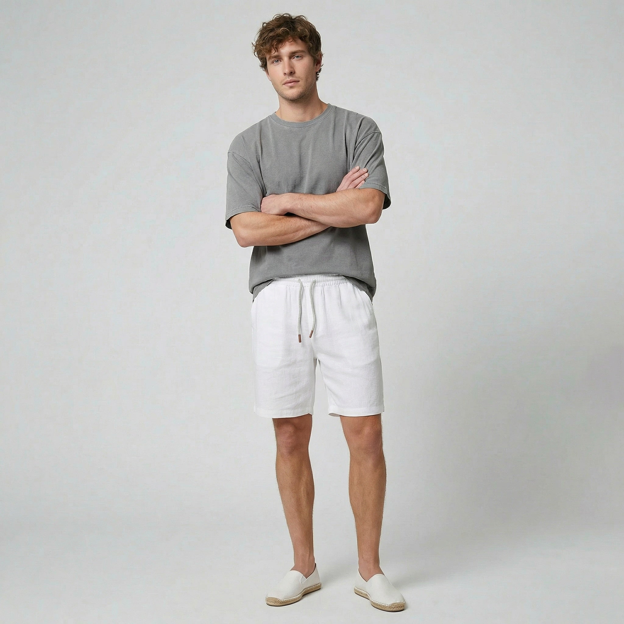 Oldford Atelier - Men’s Elastic Waist Pull-On Shorts