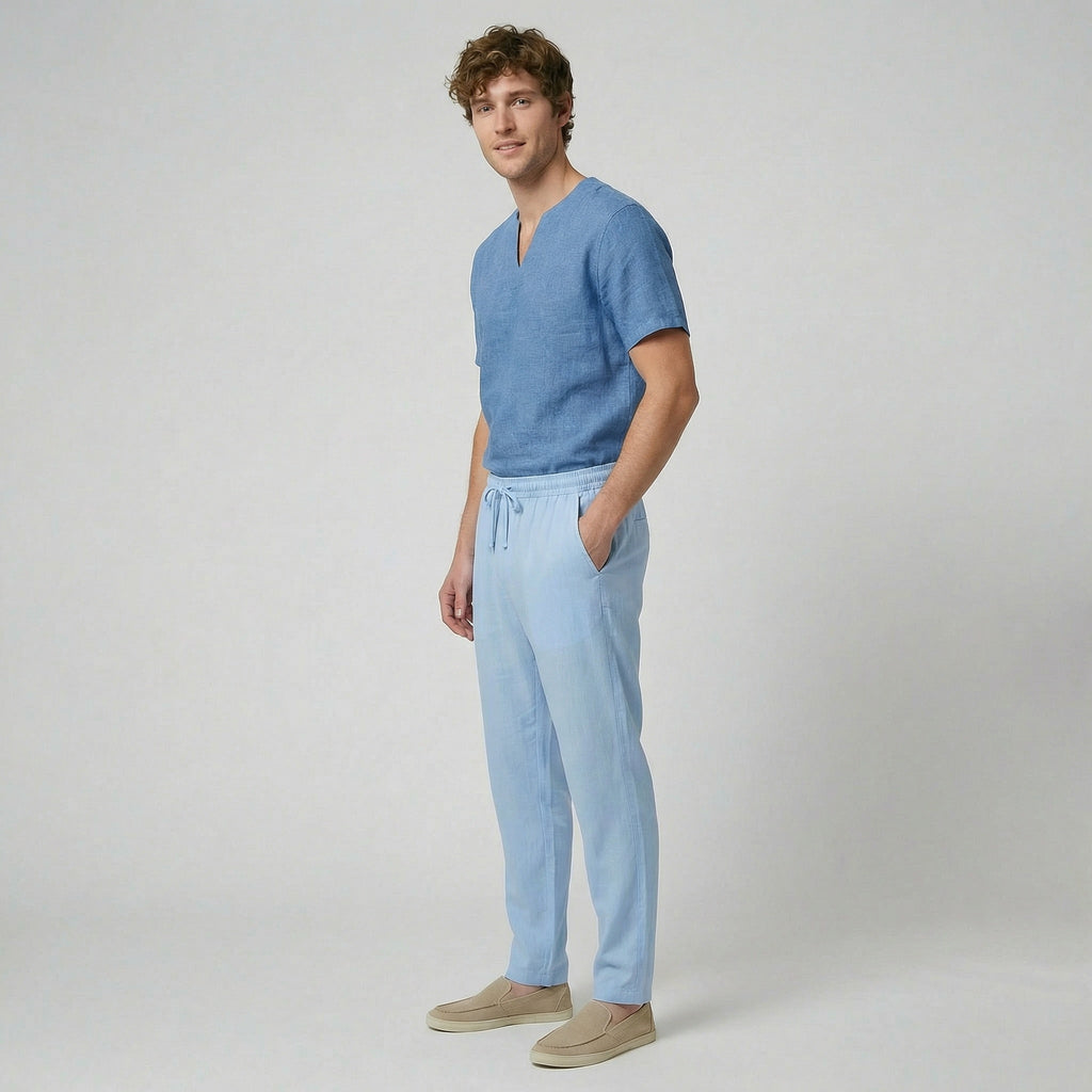 Oldford Atelier - Men’s Elastic Waist Straight Leg Pants