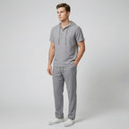 Oldford Atelier - Men’s Hooded Short Sleeve Button-up Shirt and Pants Set