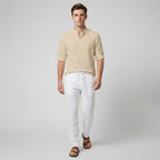 Oldford Atelier - Men’s Mandarin Collar Half Button Shirt