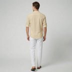 Oldford Atelier - Men’s Mandarin Collar Half Button Shirt