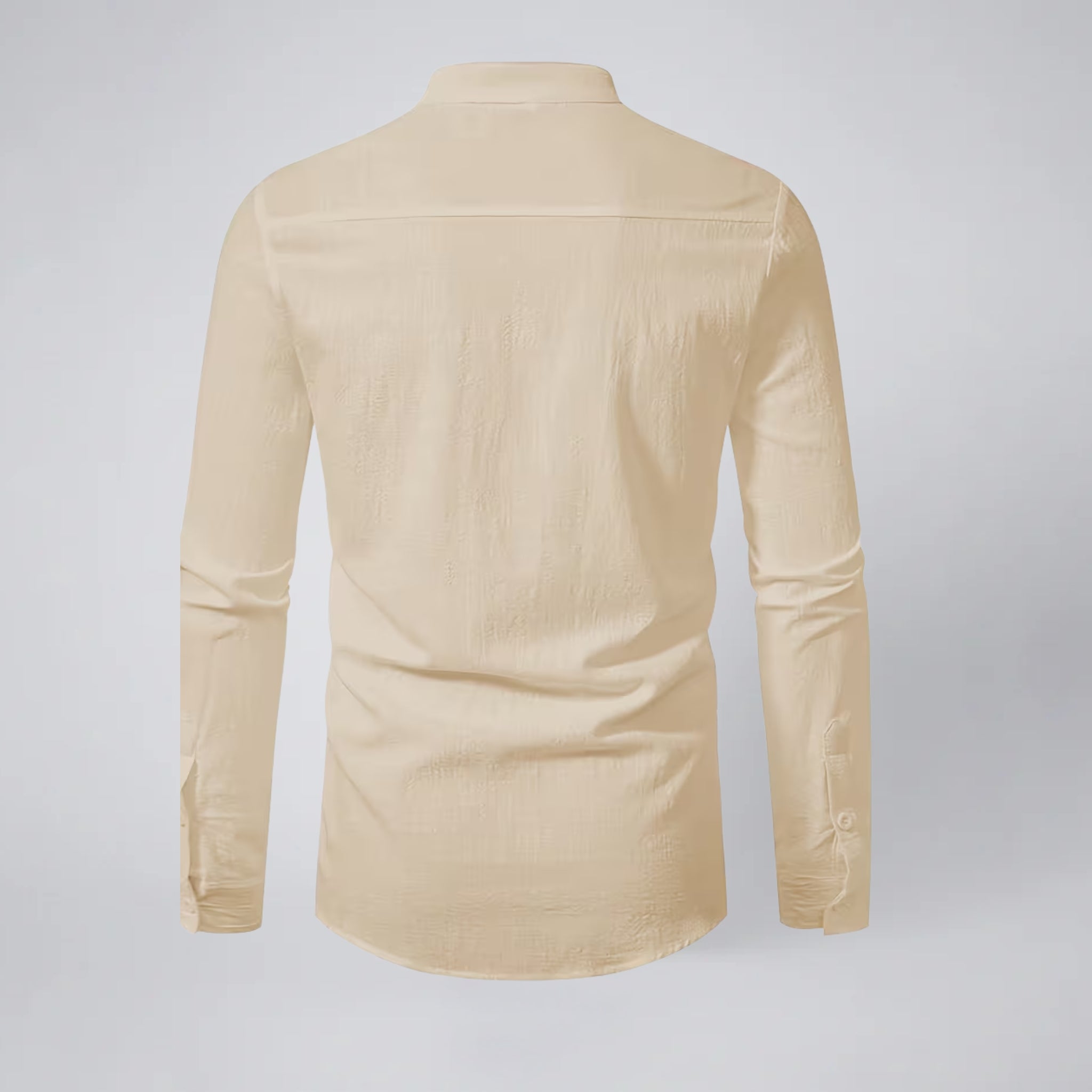 Oldford Atelier - Men’s Mandarin Collar Half Button Shirt