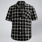 Oldford Atelier - Men’s Plaid Short Sleeve Button Shirt