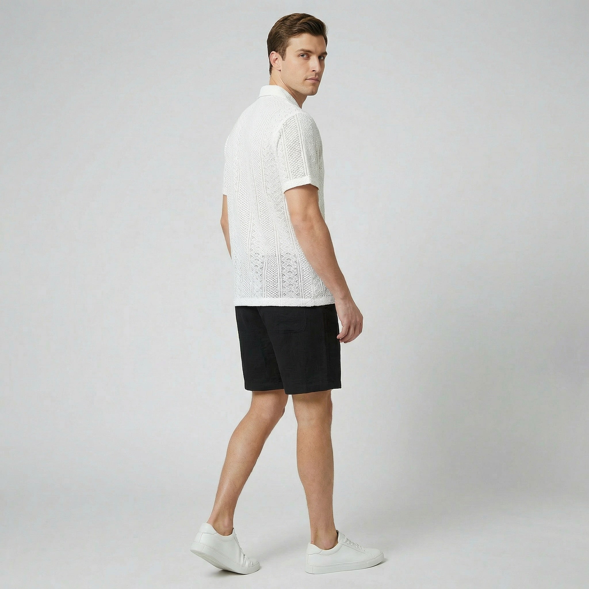 Oldford Atelier - Men’s Short Sleeve Button Shirt and Shorts Set