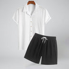 Oldford Atelier - Men’s Short Sleeve Button Shirt and Shorts Set