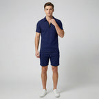 Oldford Atelier - Men’s Short Sleeve Zip Collar Shirt and Shorts Set