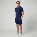 Oldford Atelier - Men’s Short Sleeve Zip Collar Shirt and Shorts Set