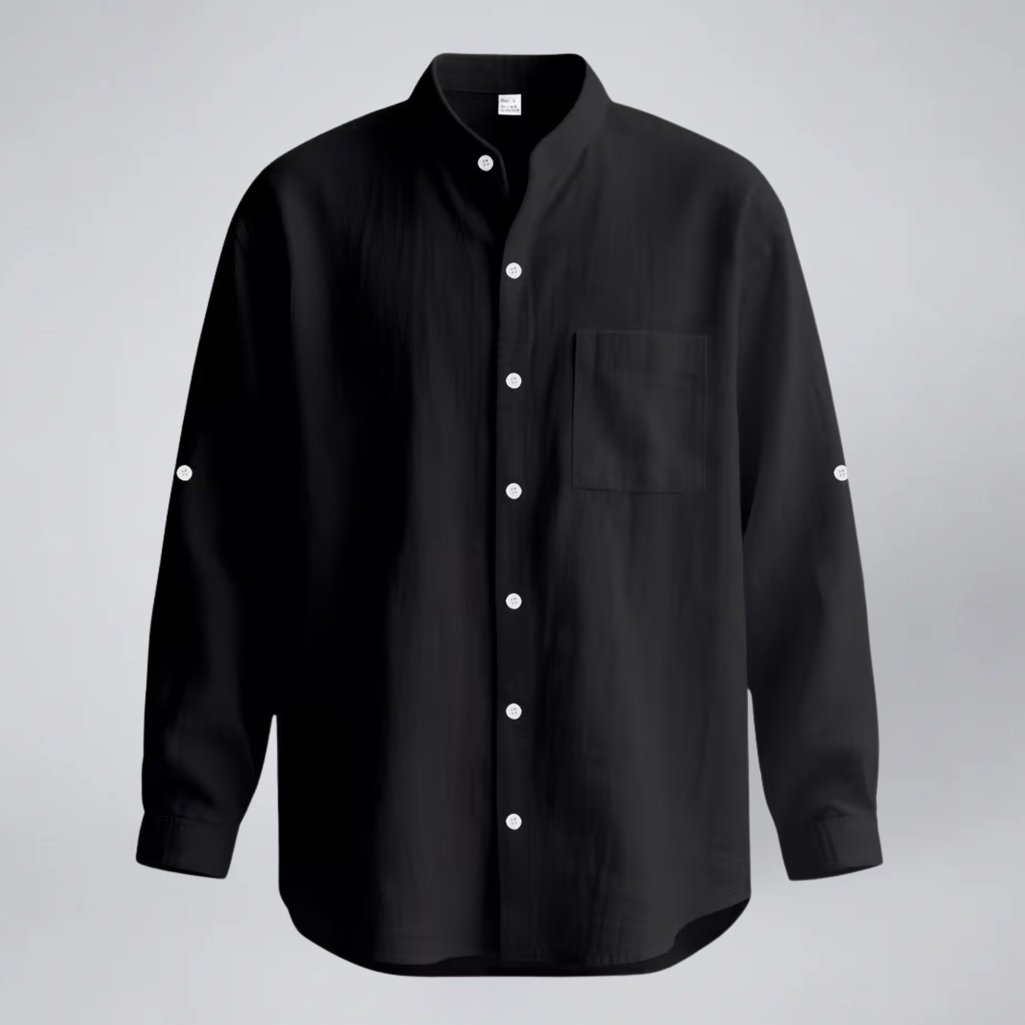Oldford Atelier - Men’s Stand Collar Button Shirt