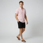 Oldford Atelier - Men’s Stand Collar Short Sleeve Shirt