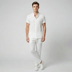 Oldford Atelier - Men’s Stand Collar Short Sleeve Shirt and Pants Set