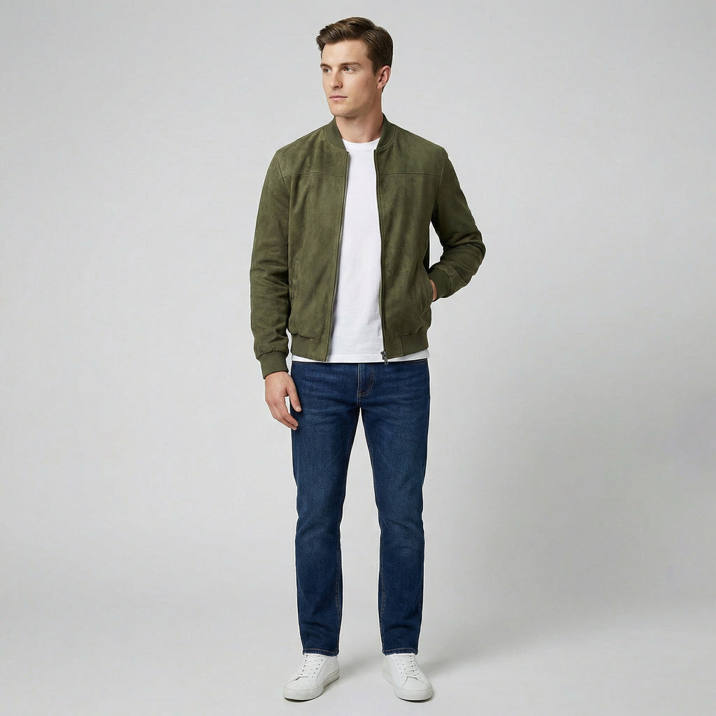 Oldford Atelier - Men’s Stand Collar Zip Front Jacket