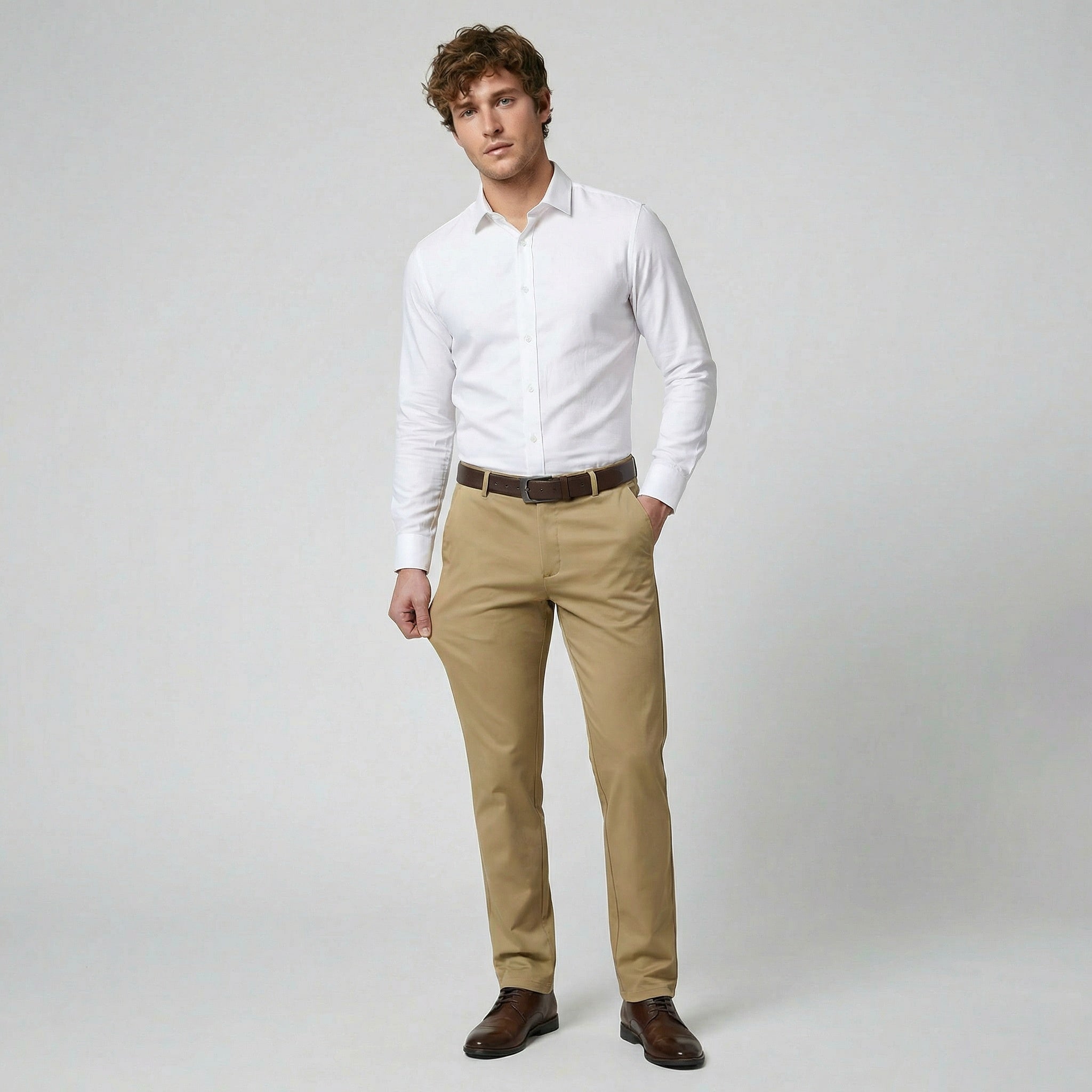 Oldford Atelier - Men’s Straight Leg Button Closure Pants