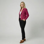 Oldford Atelier - Women’s Asymmetric Zip Notch Lapel Jacket