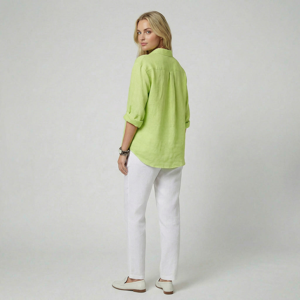 Oldford Atelier - Women’s Button Placket Long Sleeve Blouse