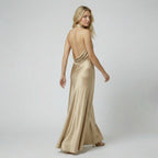 Oldford Atelier - Women’s Cowl Neck Sleeveless Maxi Dress