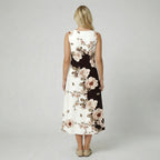 Oldford Atelier - Women’s Sleeveless Floral Print Midi Dress