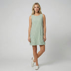 Oldford Atelier - Women’s Sleeveless Striped Pocket Dress