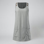Oldford Atelier - Women’s Sleeveless Striped Pocket Dress