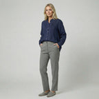 Oldford Atelier - Women’s Stand Collar Button Front Blouse